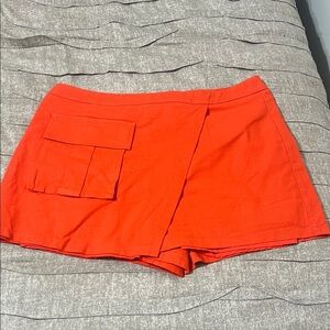 Vibrant Red/Orange Women's Skort